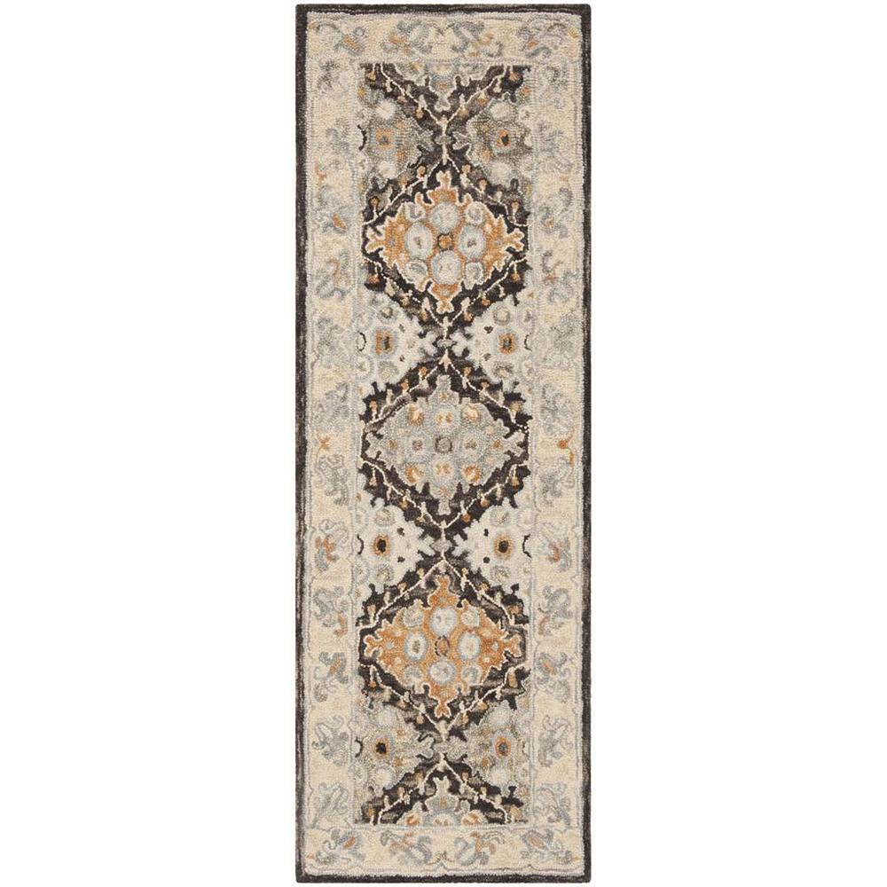 ASPEN, BEIGE / BROWN, 2'-3" X 9', Area Rug. Picture 1