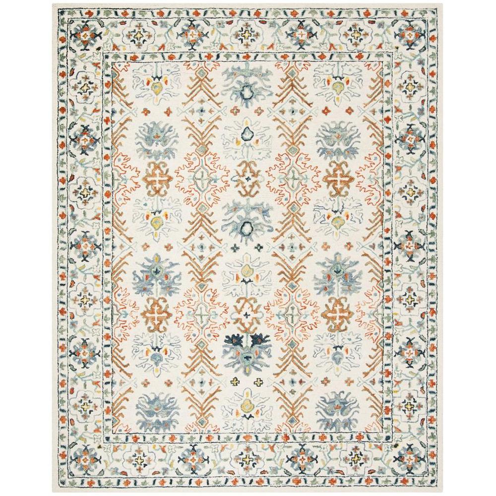 ASPEN, IVORY / BLUE, 9' X 12', Area Rug, APN310A-9. Picture 1