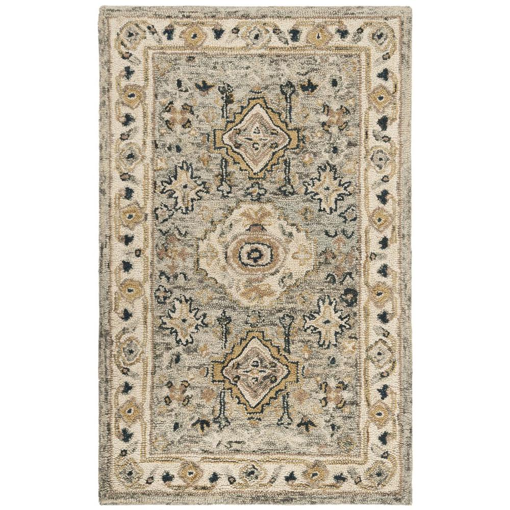 ASPEN, MOSS / IVORY, 4' X 6', Area Rug. Picture 1