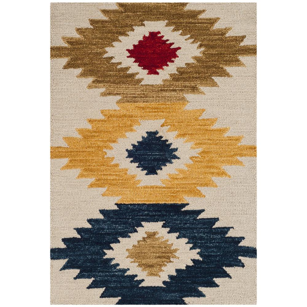ASPEN, IVORY / MULTI, 4' X 6', Area Rug, APN704A-4. Picture 1