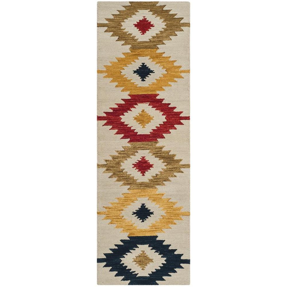 ASPEN, IVORY / MULTI, 2'-3" X 7', Area Rug, APN704A-27. Picture 1