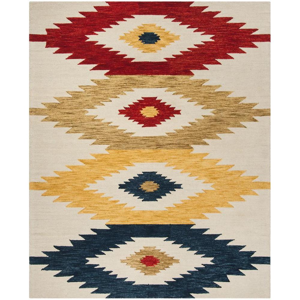 ASPEN, IVORY / MULTI, 9' X 12', Area Rug. Picture 1