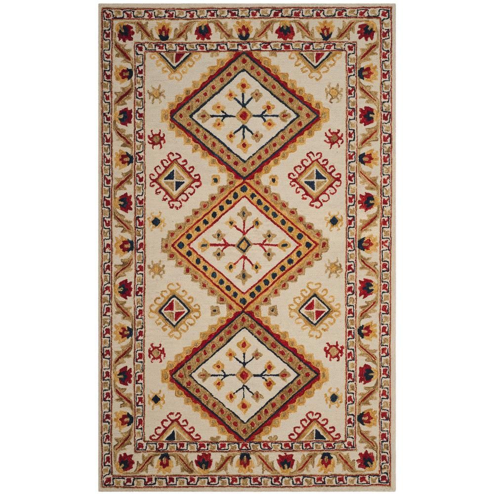 ASPEN, IVORY / MULTI, 5' X 8', Area Rug, APN706A-5. Picture 1