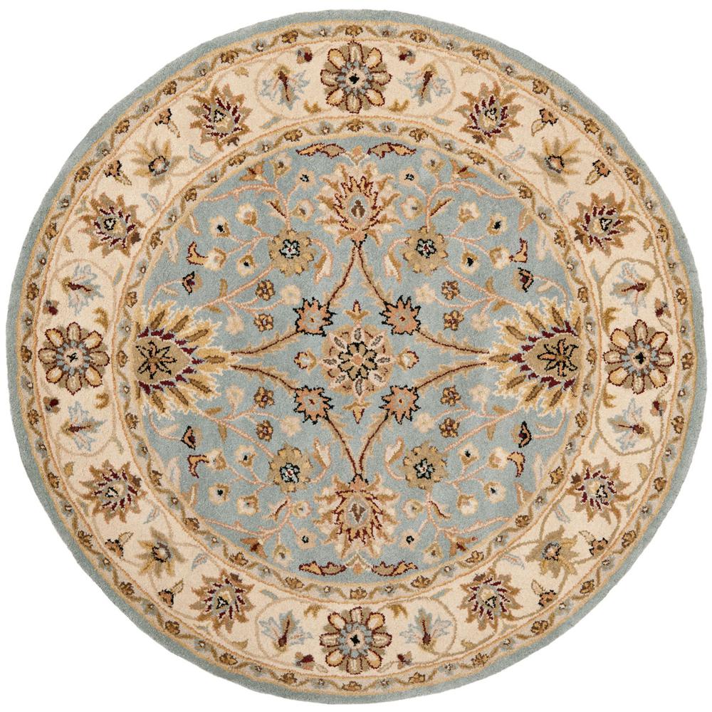 ANTIQUITY, LIGHT BLUE / IVORY, 8' X 8' Round, Area Rug. Picture 1