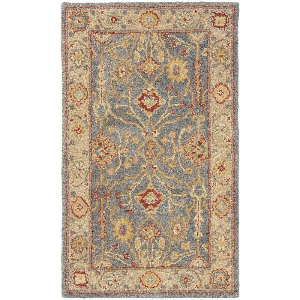 ANTIQUITY, BLUE / IVORY, 5' X 8', Area Rug, AT314A-5. Picture 1