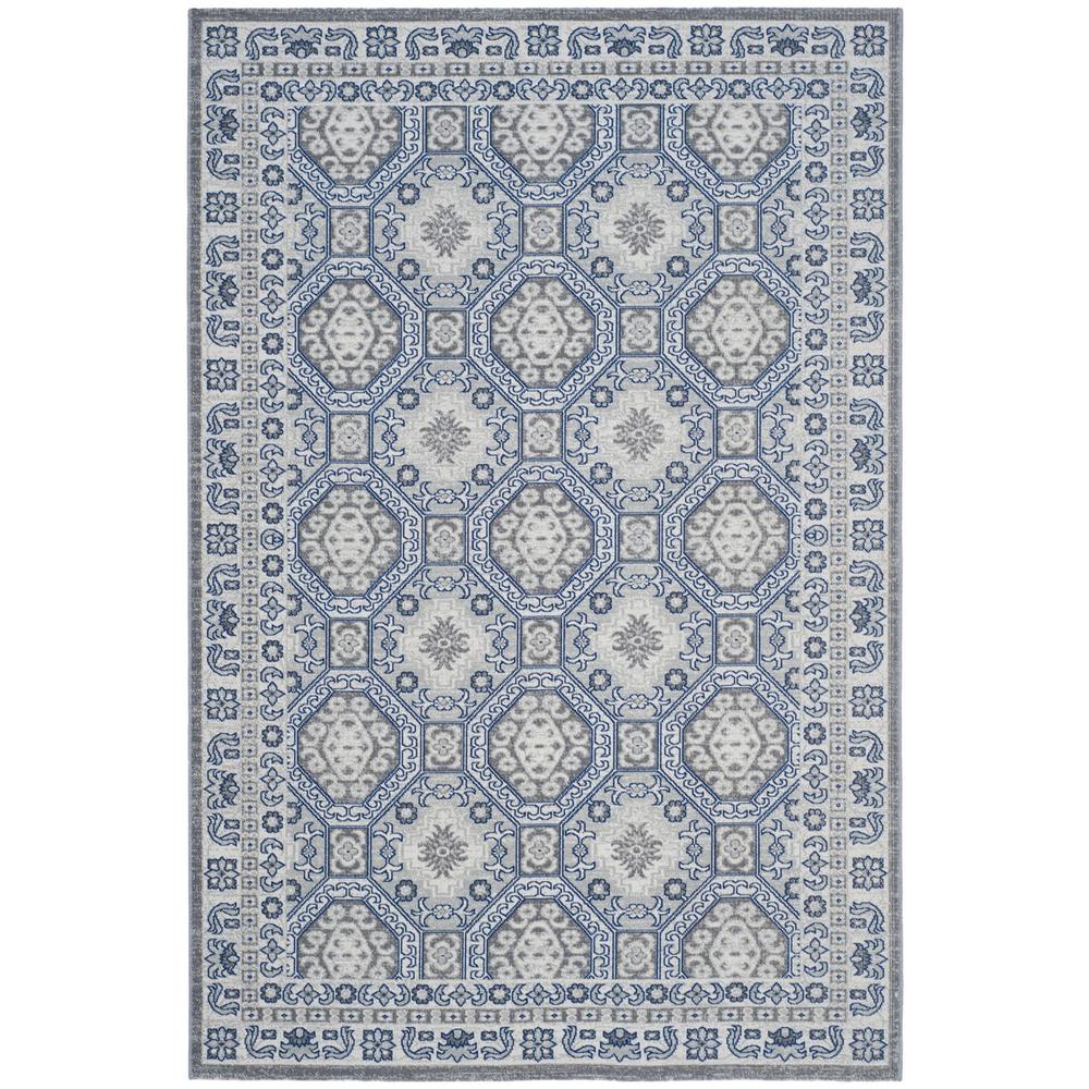 ARTISAN, SILVER / BLUE, 5'-1" X 7'-6", Area Rug, ATN320C-5. Picture 1