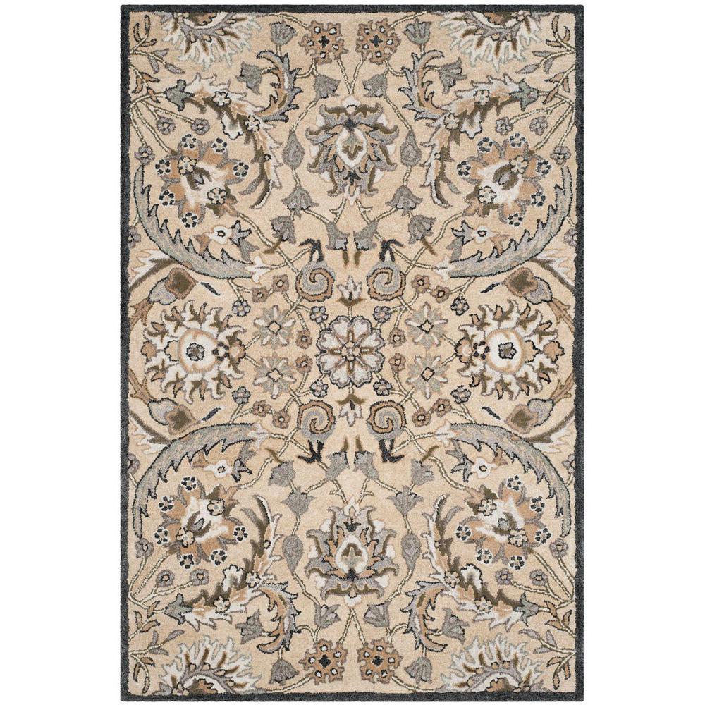 BELLA, BEIGE / MULTI, 6' X 9', Area Rug. Picture 1