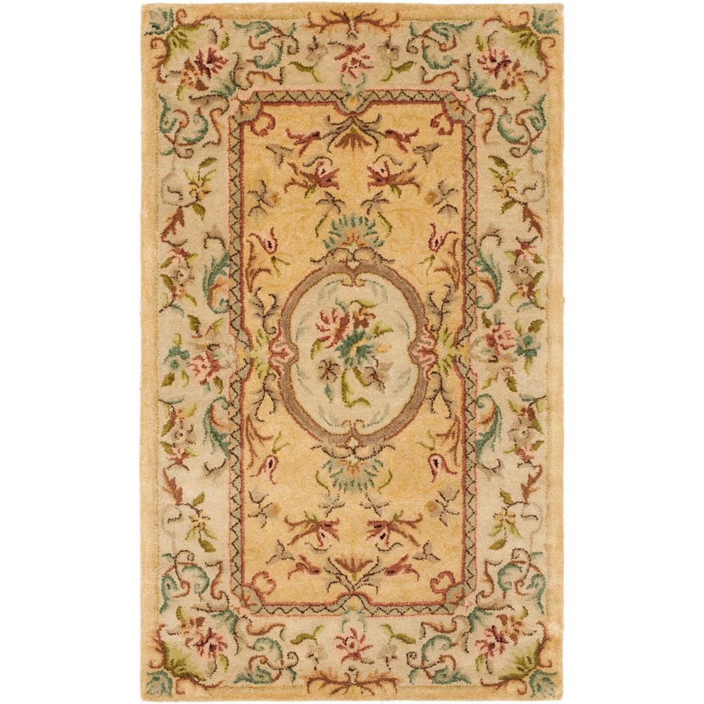 BERGAMA, LIGHT GOLD / BEIGE, 5' X 8', Area Rug. Picture 1