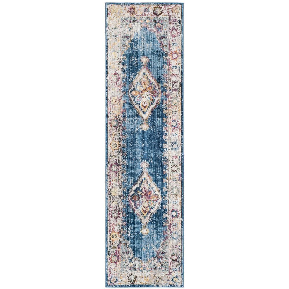 BRISTOL, BLUE / IVORY, 2'-3" X 8', Area Rug, BTL348C-28. Picture 1