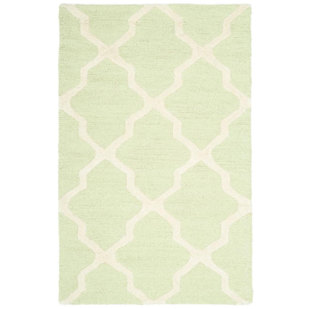 CAMBRIDGE, LIGHT GREEN / IVORY, 2'-6" X 4', Area Rug, CAM121B-24. Picture 1