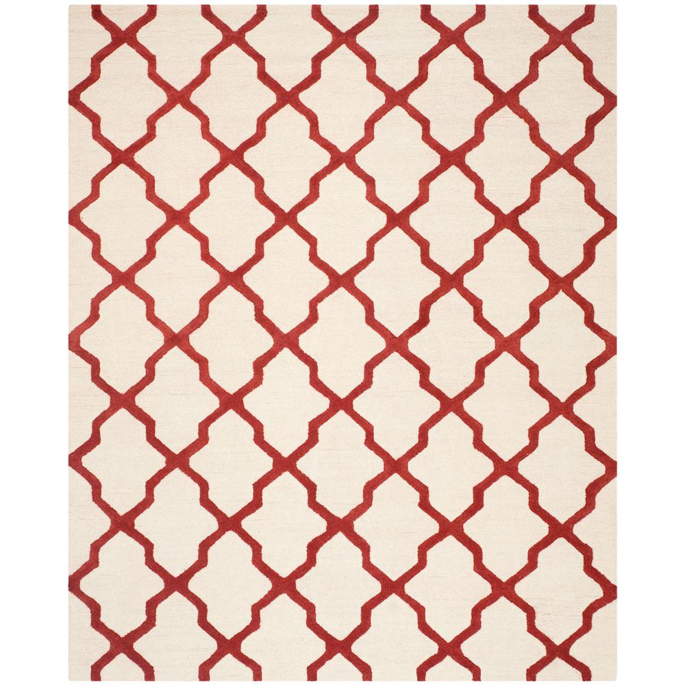 CAMBRIDGE, IVORY / RUST, 8' X 10', Area Rug, CAM121I-8. Picture 1