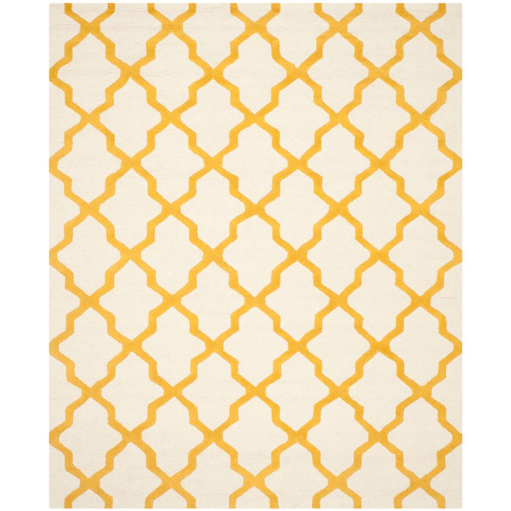 CAMBRIDGE, IVORY / GOLD, 8' X 10', Area Rug, CAM121U-8. Picture 1