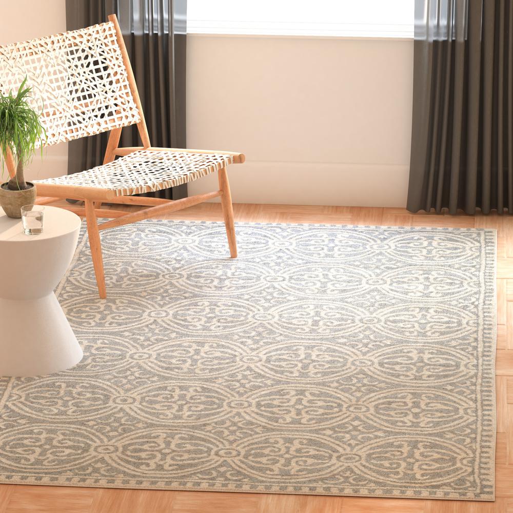 CAMBRIDGE, SILVER / IVORY, 11'-6" X 16', Area Rug, CAM123D-1216. Picture 3