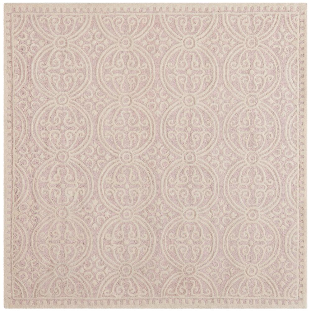 CAMBRIDGE, LIGHT PINK / IVORY, 8' X 8' Square, Area Rug, CAM123M-8SQ. Picture 1