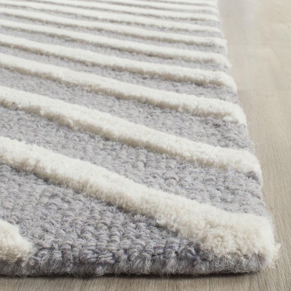 CAMBRIDGE, SILVER / IVORY, 6' X 9', Area Rug, CAM129D-6. Picture 1