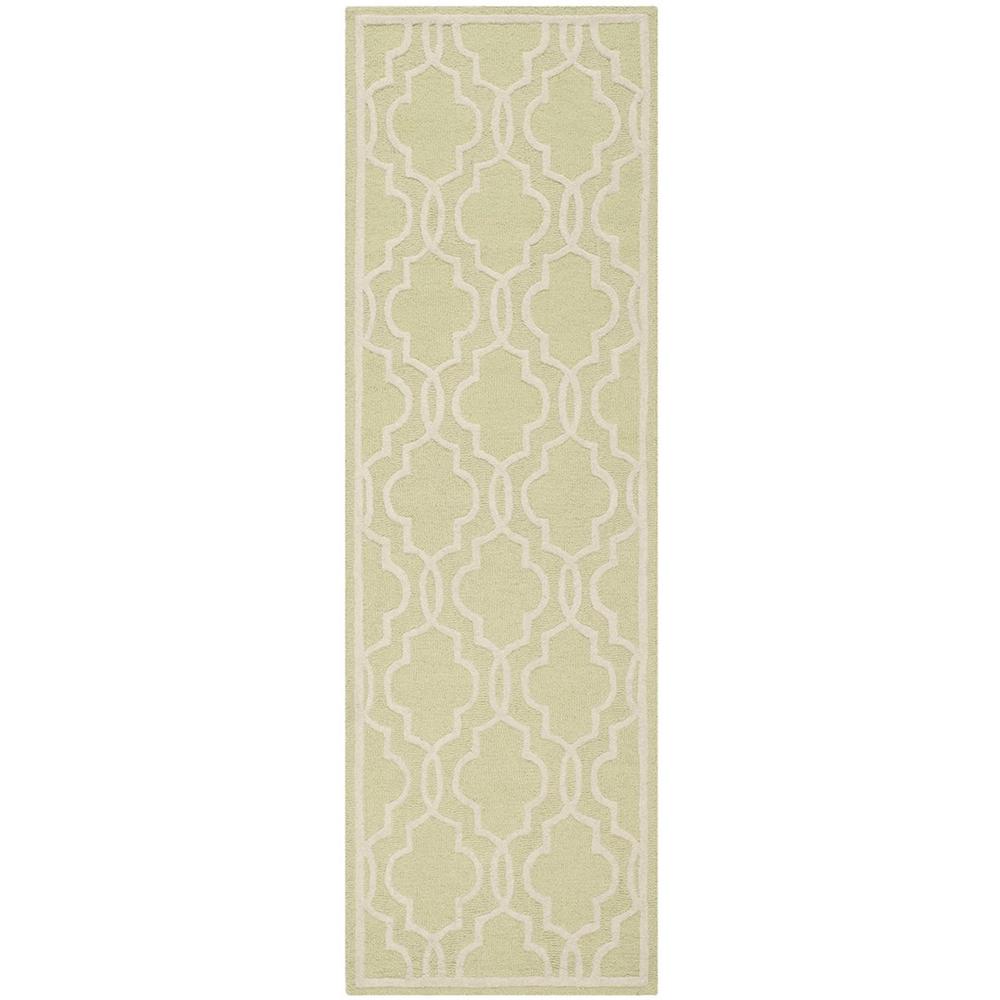 CAMBRIDGE, LIGHT GREEN / IVORY, 2'-6" X 8', Area Rug, CAM131B-28. Picture 1