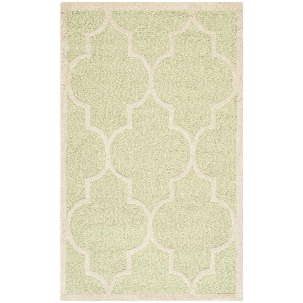 CAMBRIDGE, LIGHT GREEN / IVORY, 4' X 6', Area Rug, CAM134B-4. Picture 1