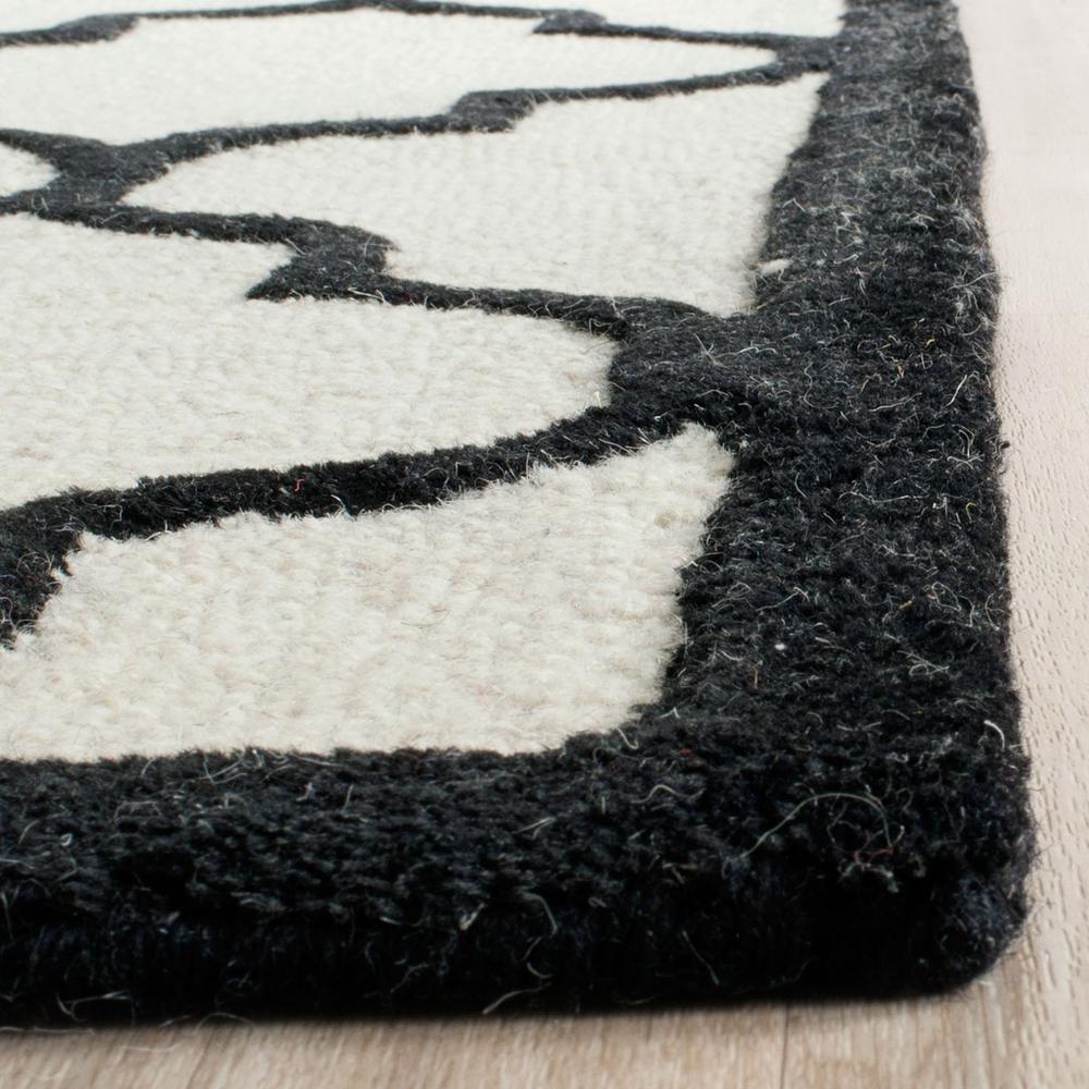 CAMBRIDGE, IVORY / BLACK, 6' X 9', Area Rug, CAM134W-6. Picture 1