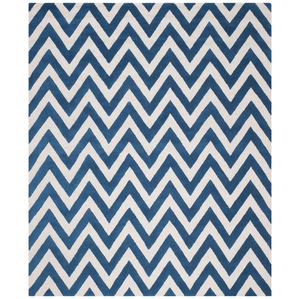 CAMBRIDGE, NAVY / IVORY, 8' X 10', Area Rug, CAM139G-8. Picture 1