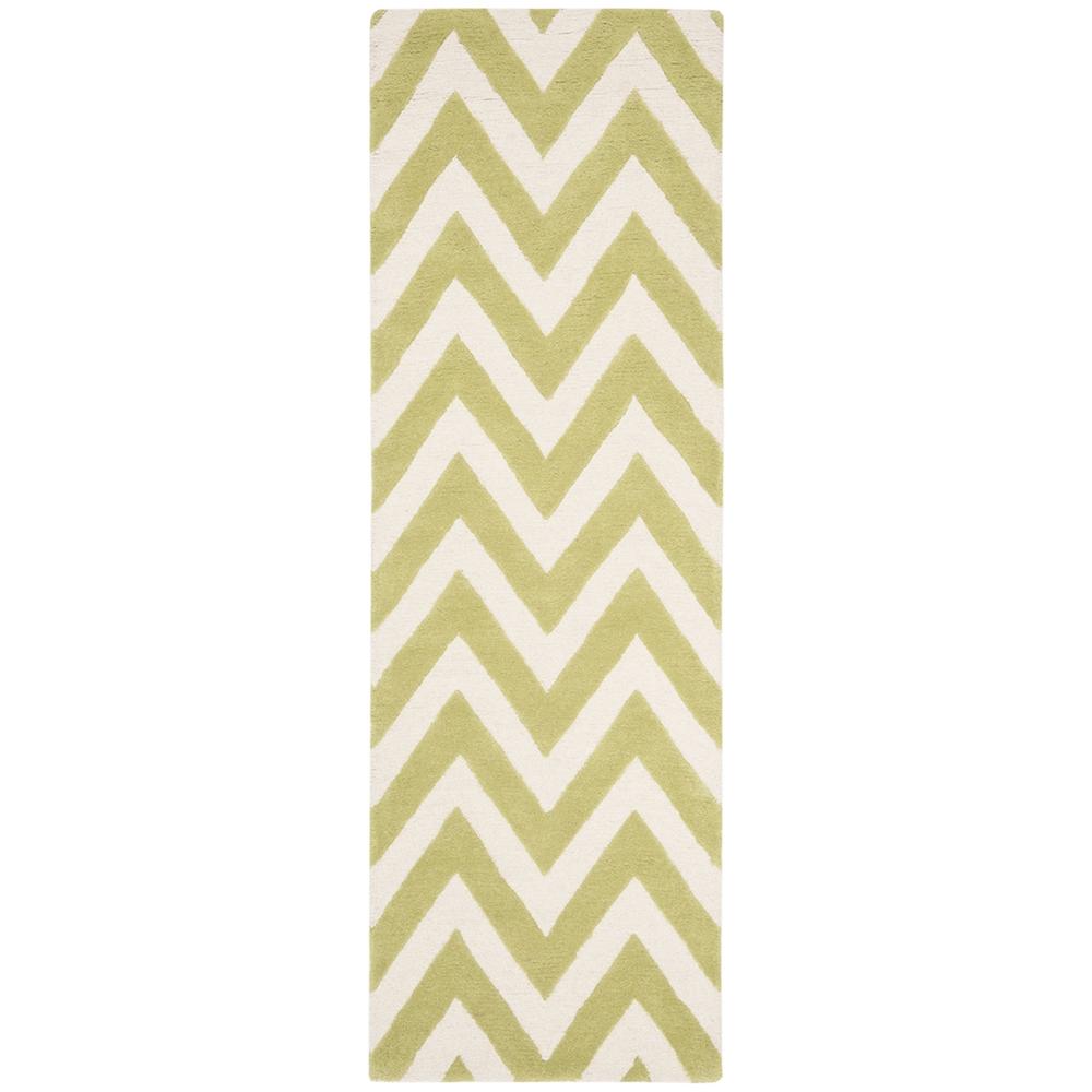 CAMBRIDGE, GREEN / IVORY, 2'-6" X 8', Area Rug, CAM139T-28. Picture 1