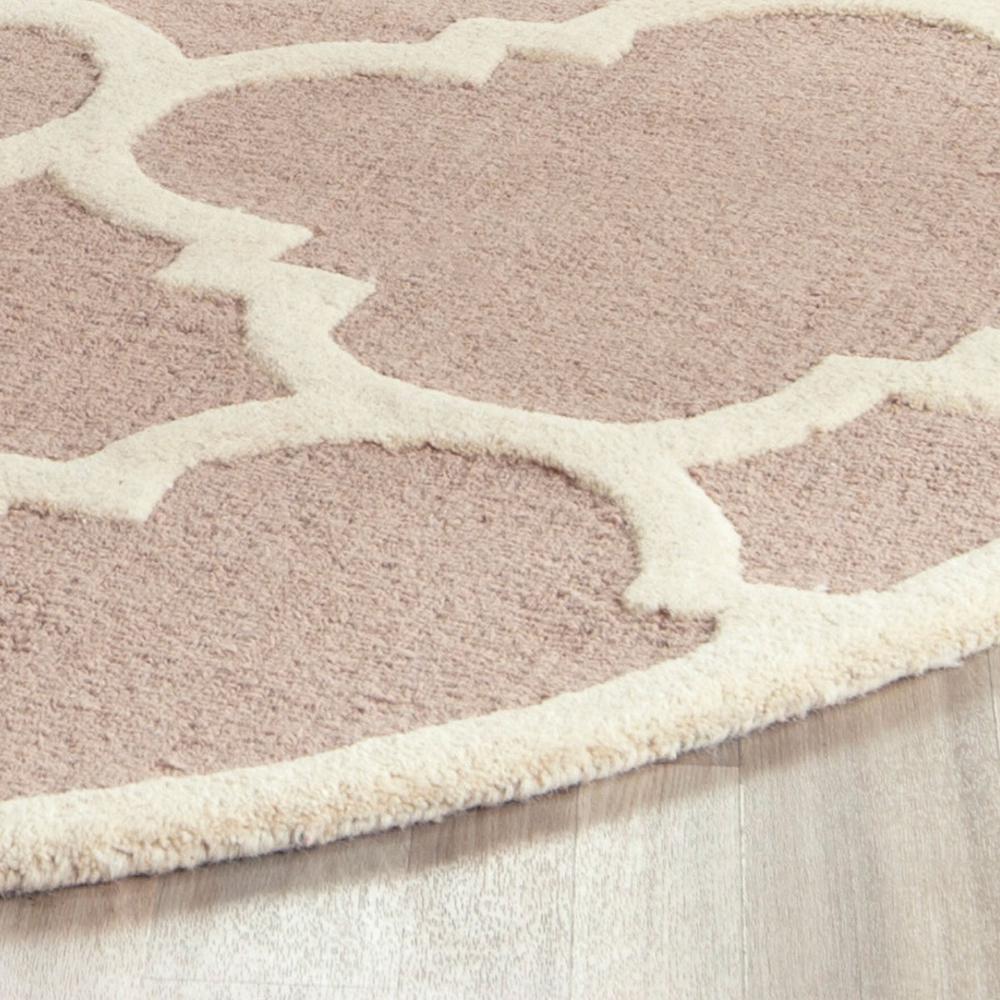 CAMBRIDGE, BEIGE / IVORY, 8' X 8' Round, Area Rug, CAM140J-8R. Picture 1
