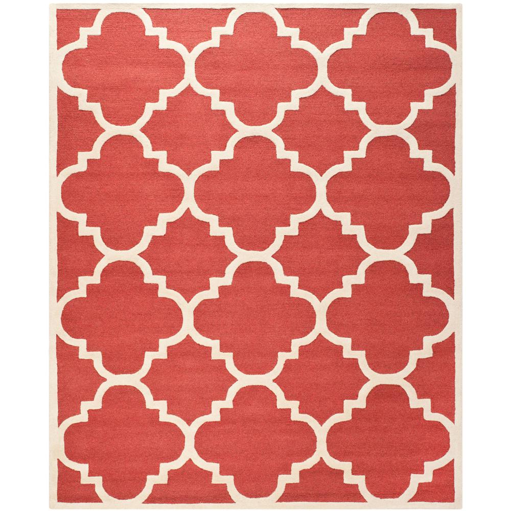 CAMBRIDGE, RUST / IVORY, 8' X 10', Area Rug, CAM140L-8. Picture 1