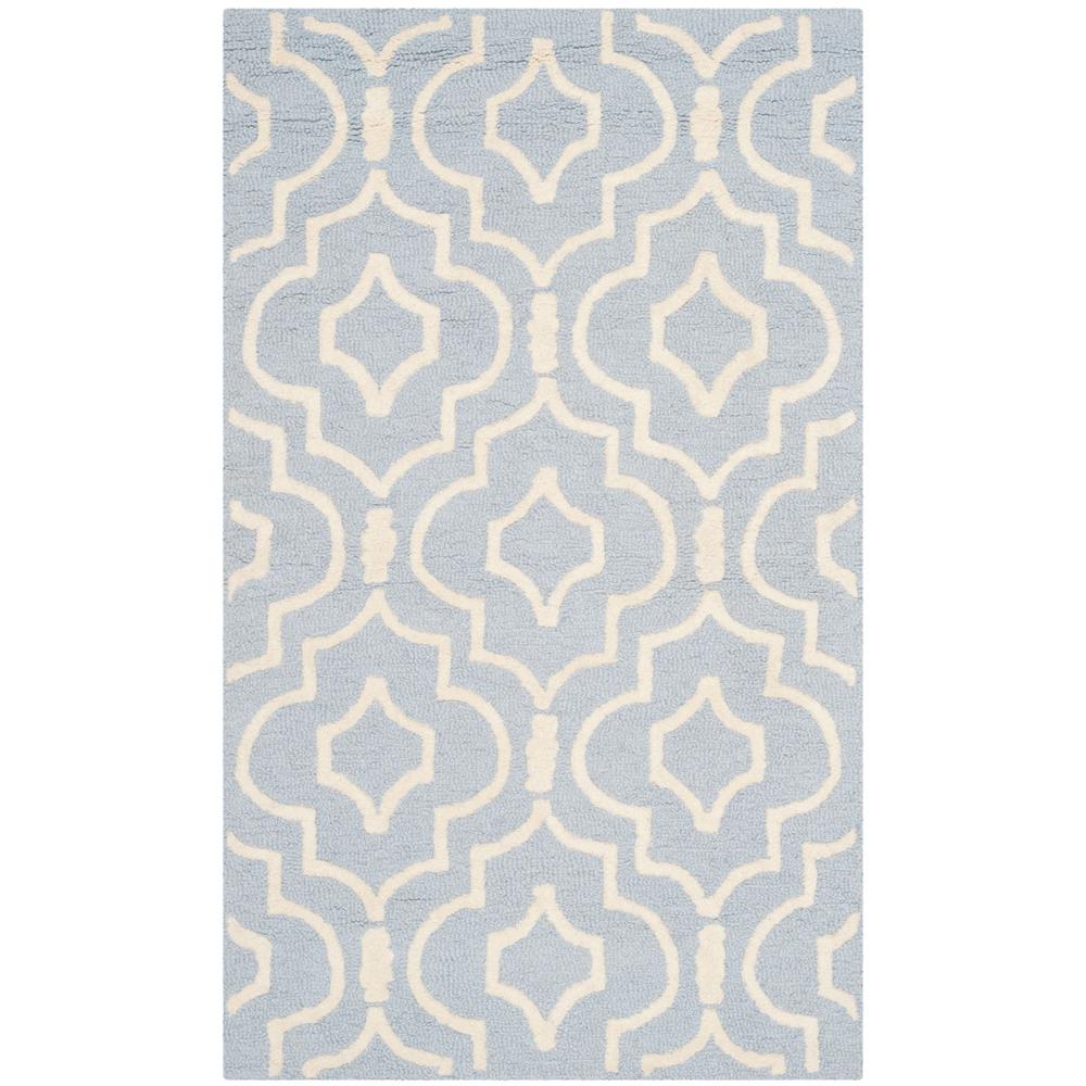 CAMBRIDGE, LIGHT BLUE / IVORY, 4' X 6', Area Rug, CAM141A-4. Picture 1