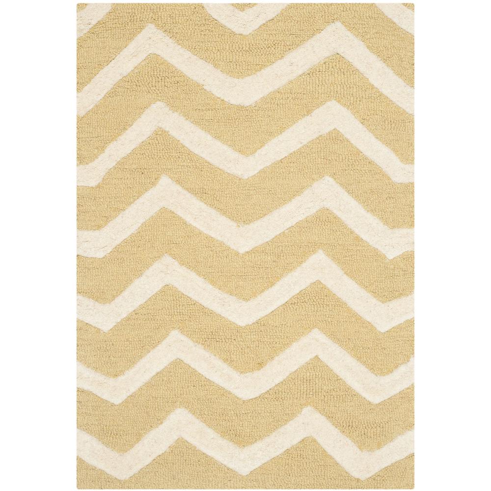 CAMBRIDGE, LIGHT GOLD / IVORY, 3' X 5', Area Rug, CAM714L-3. Picture 1