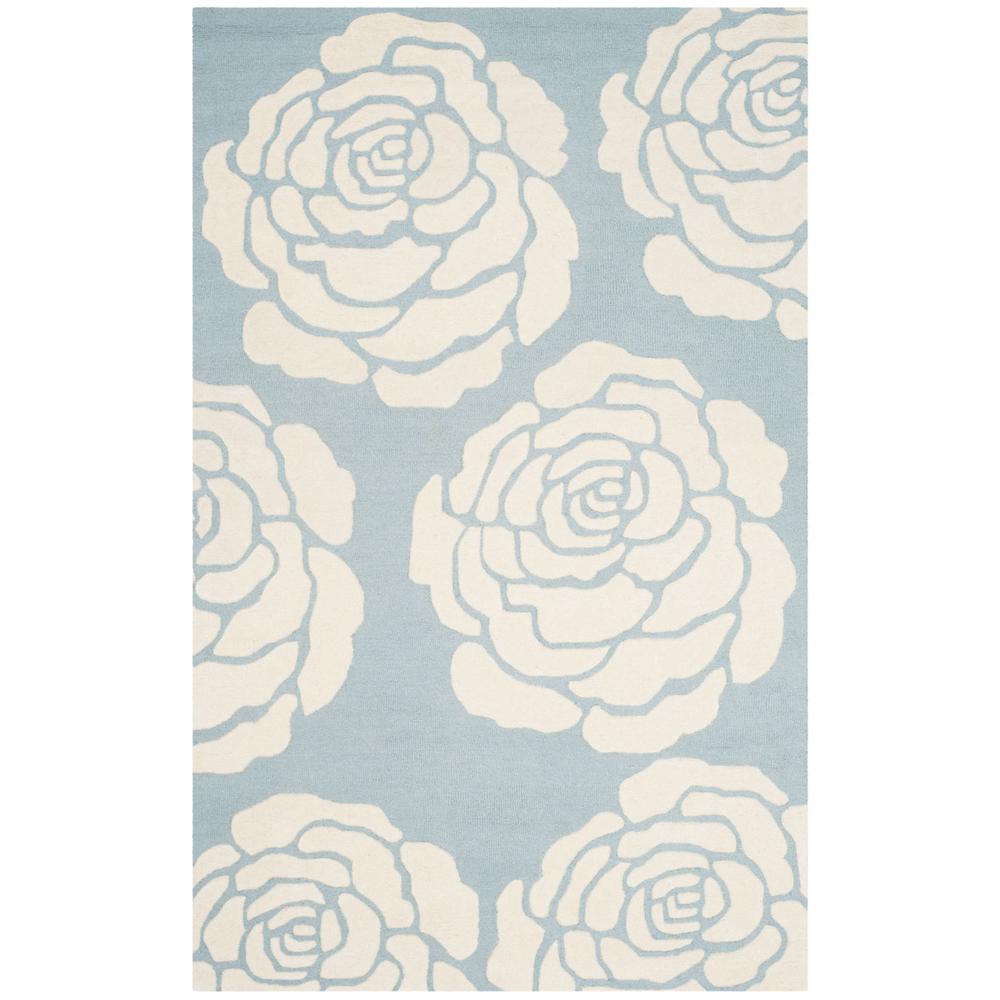 CAMBRIDGE, BLUE / IVORY, 6' X 9', Area Rug, CAM782B-6. Picture 1