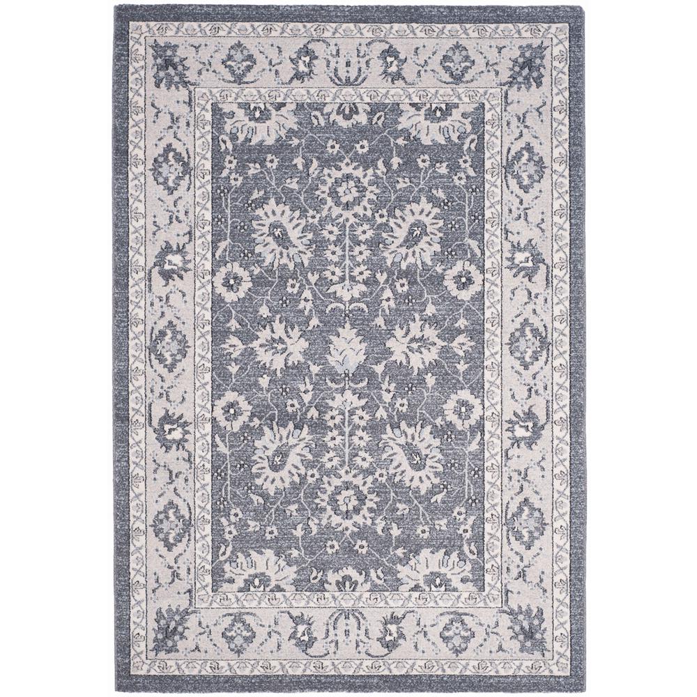 CARMEL, DARK GREY / BEIGE, 5'-1" X 7'-6", Area Rug. Picture 1