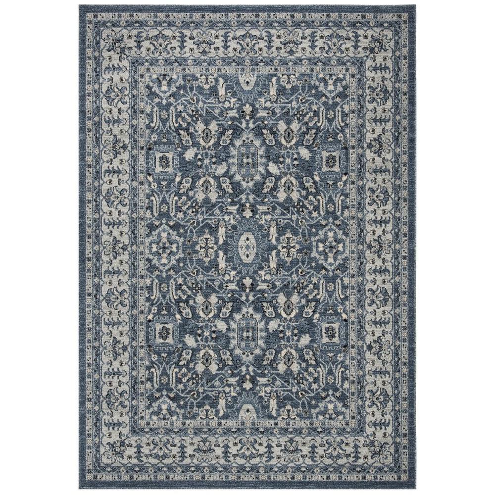CHARLESTON, NAVY / CREME, 5'-3" X 7'-6", Area Rug, CHL412N-5. Picture 1