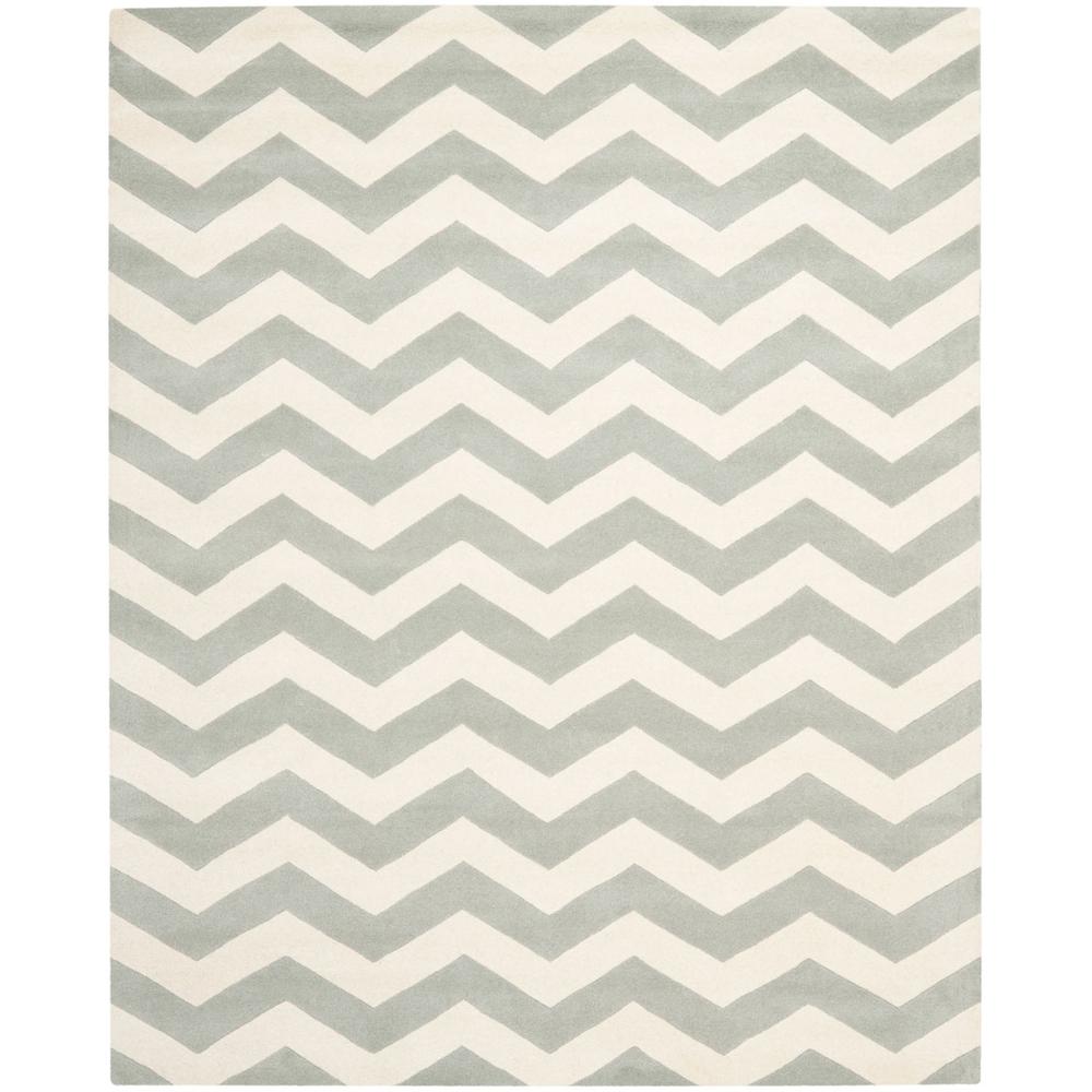CHATHAM, GREY / IVORY, 8' X 10', Area Rug, CHT715E-8. Picture 1