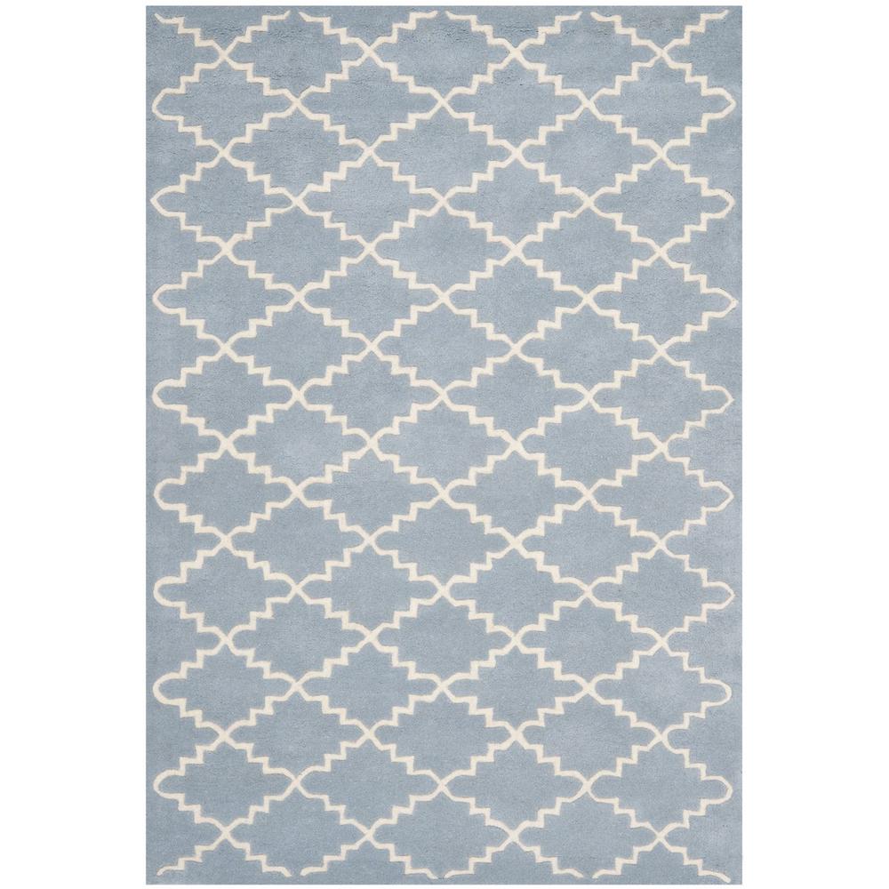 CHATHAM, BLUE / IVORY, 5' X 8', Area Rug, CHT721B-5. Picture 1