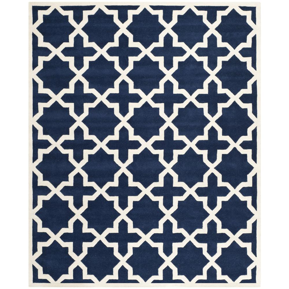 CHATHAM, DARK BLUE / IVORY, 8'-9" X 12', Area Rug, CHT732C-9. Picture 1