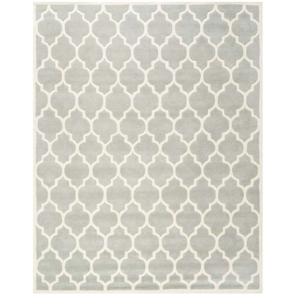 CHATHAM, GREY / IVORY, 8'-9" X 12', Area Rug, CHT734E-9. Picture 1