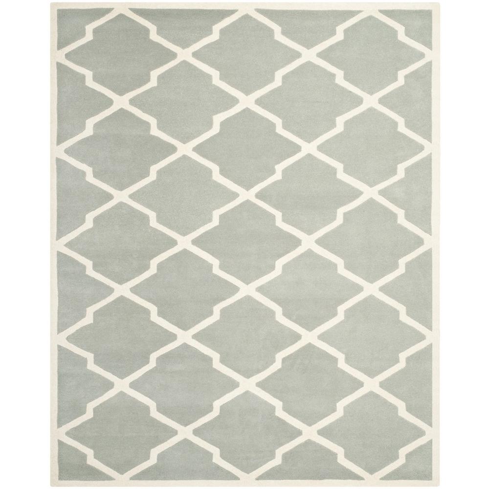 CHATHAM, GREY / IVORY, 8'-9" X 12', Area Rug, CHT735E-9. Picture 1