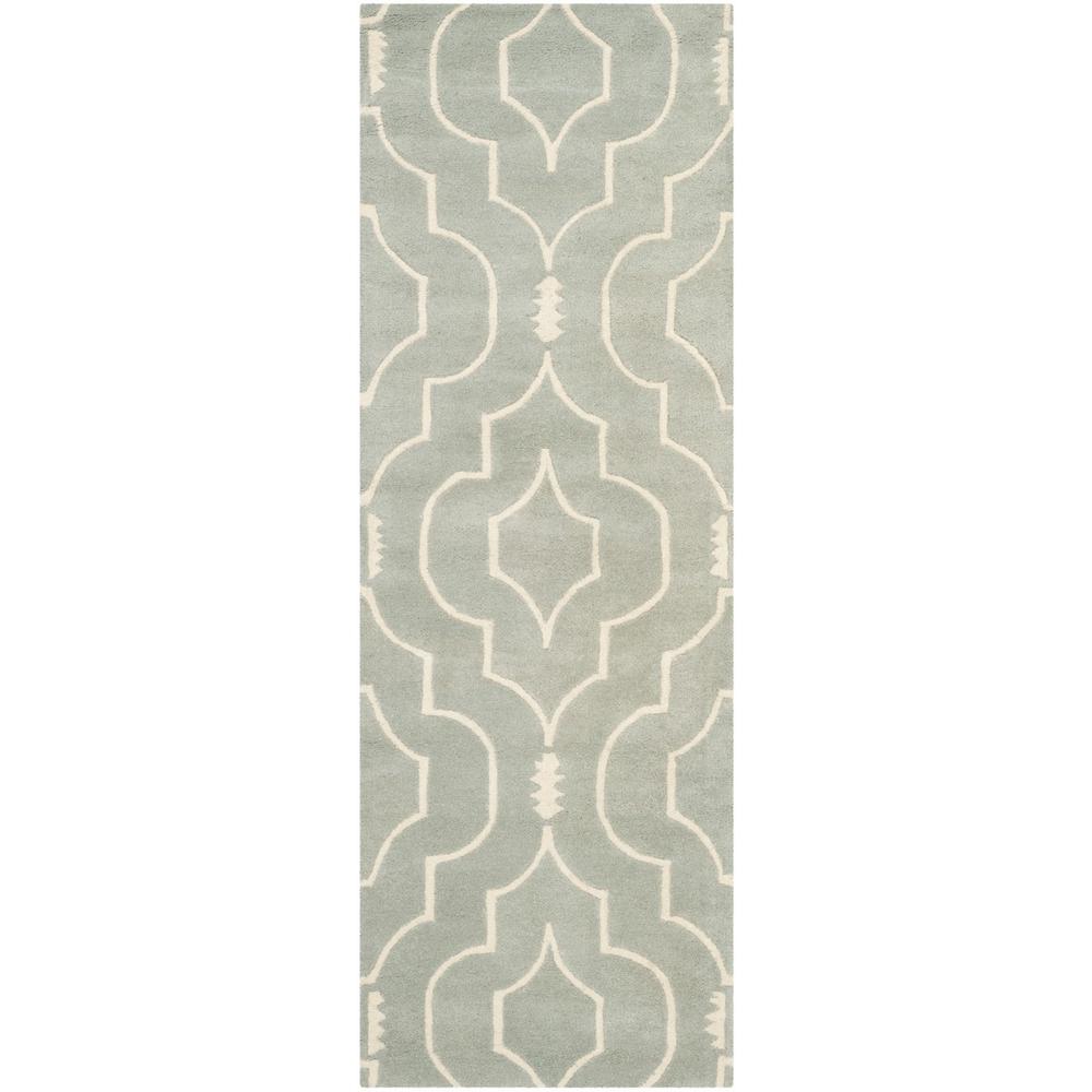 CHATHAM, GREY / IVORY, 2'-3" X 7', Area Rug, CHT736E-27. Picture 1