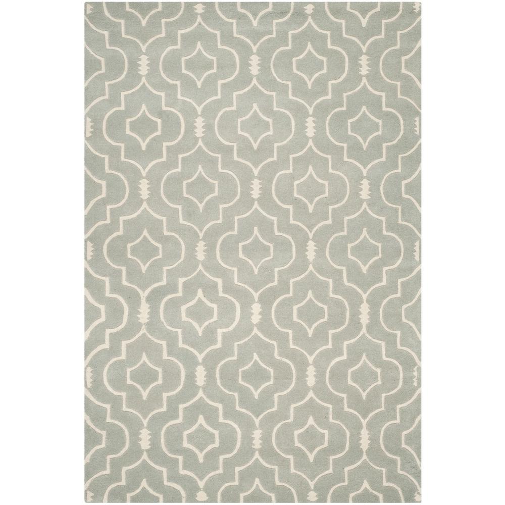 CHATHAM, GREY / IVORY, 8' X 10', Area Rug, CHT736E-8. Picture 1