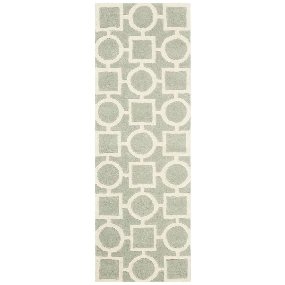 CHATHAM, GREY / IVORY, 2'-3" X 9', Area Rug, CHT737E-29. Picture 1