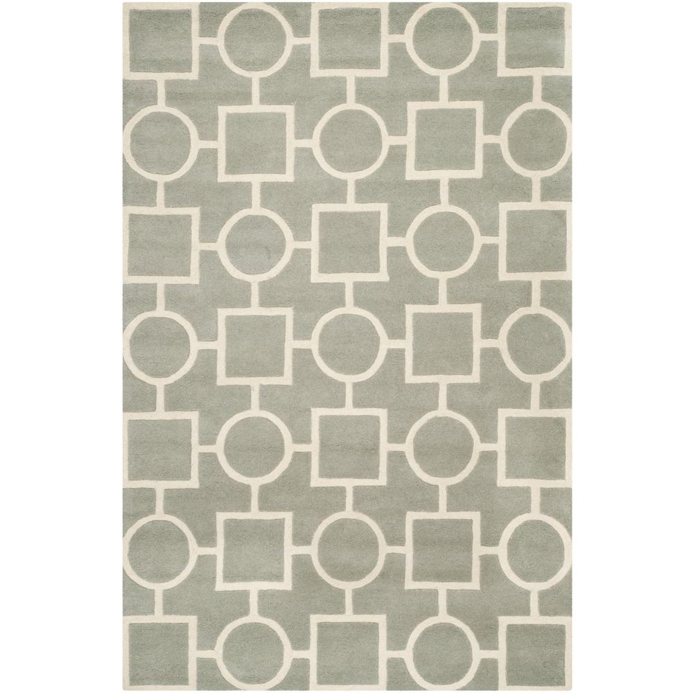CHATHAM, GREY / IVORY, 8'-9" X 12', Area Rug, CHT737E-9. Picture 1