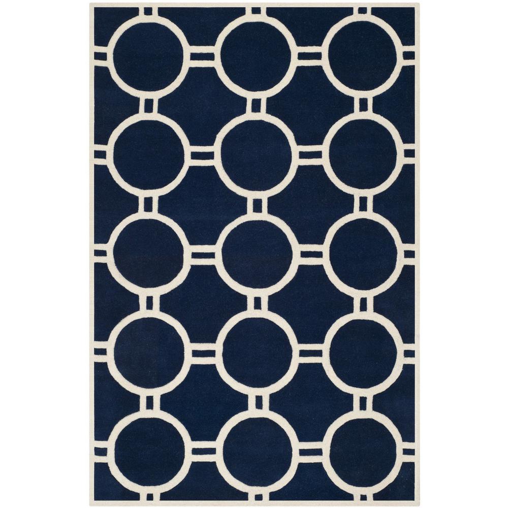 CHATHAM, DARK BLUE / IVORY, 8'-9" X 12', Area Rug, CHT739C-9. Picture 1