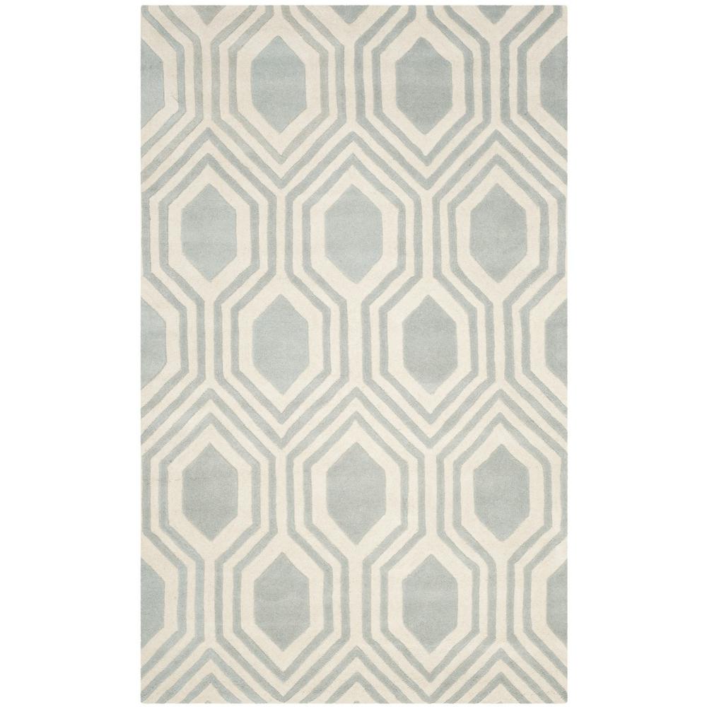 CHATHAM, GREY / IVORY, 6' X 9', Area Rug, CHT760E-6. Picture 1