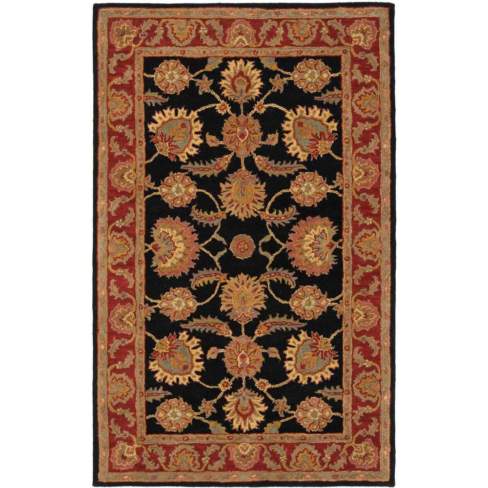 CLASSIC, NAVY / RED, 3' X 5', Area Rug. Picture 1