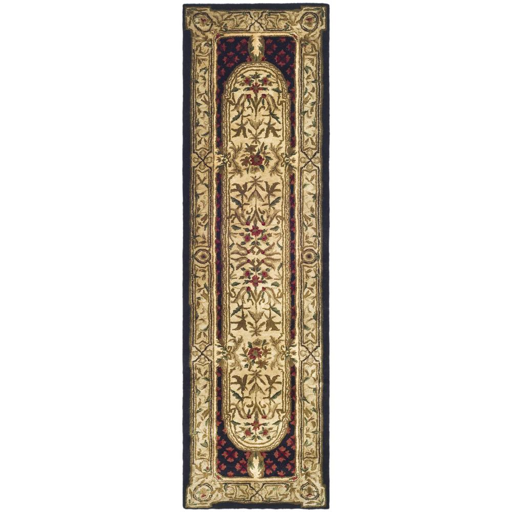 CLASSIC, BLACK, 2'-3" X 8', Area Rug. Picture 1