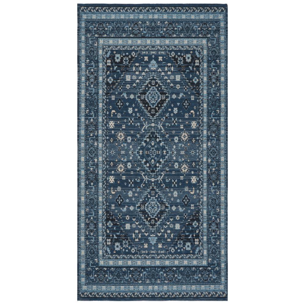 CLV-CLASSIC VINTAGE, BLUE / CHARCOAL, 5' X 8', Area Rug. Picture 1