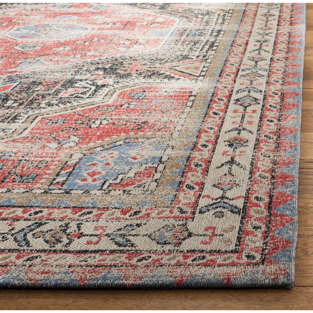 CLV-CLASSIC VINTAGE, RED / CHARCOAL, 5' X 8', Area Rug. Picture 1