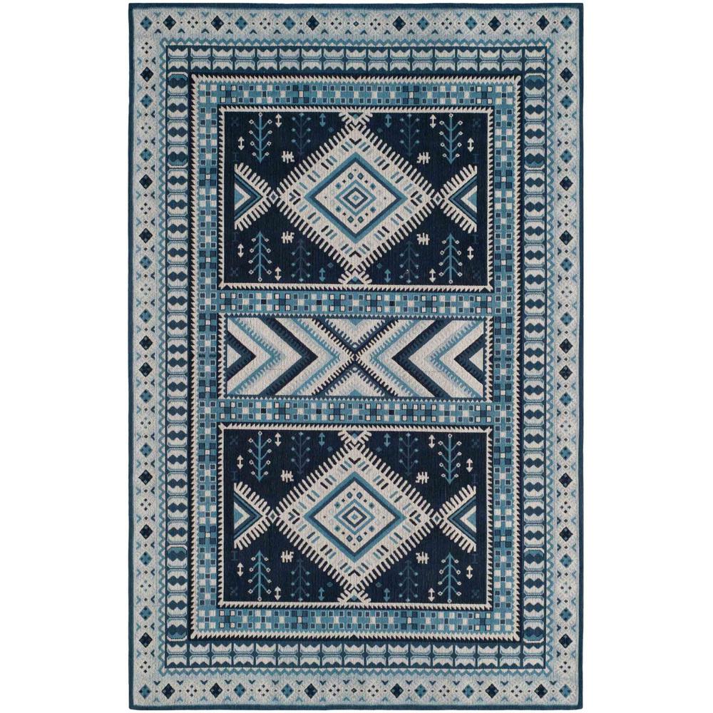 CLV-CLASSIC VINTAGE, NAVY / LIGHT BLUE, 6'-7" X 9'-2", Area Rug. Picture 1