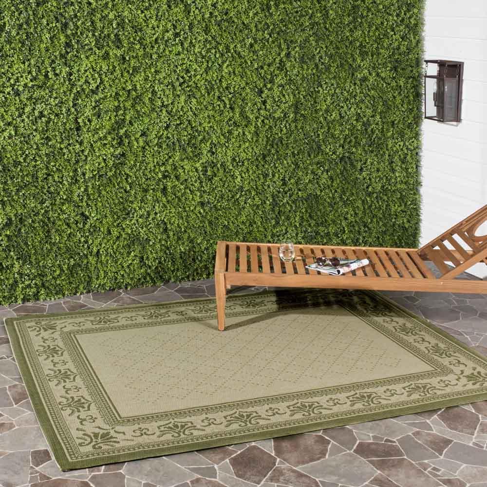COURTYARD, NATURAL / OLIVE, 2'-3" X 6'-7", Area Rug, CY0901-1E01-27. Picture 1