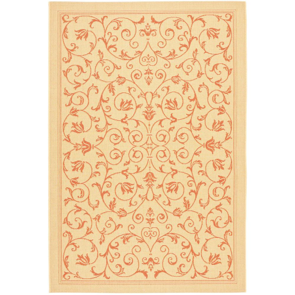 COURTYARD, NATURAL / TERRA, 7'-10" X 7'-10" Round, Area Rug, CY2098-3201-8R. Picture 1