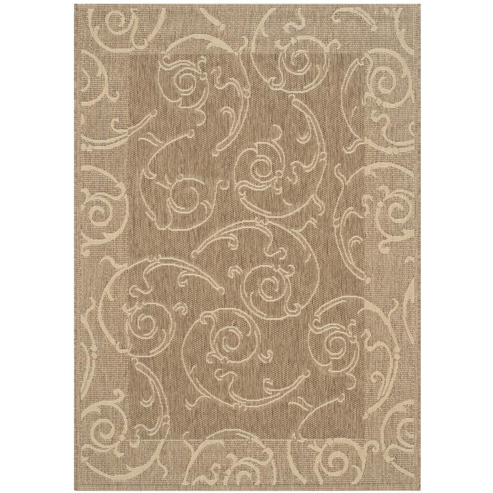 COURTYARD, BROWN / NATURAL, 2'-3" X 12', Area Rug, CY2665-3009-212. Picture 1